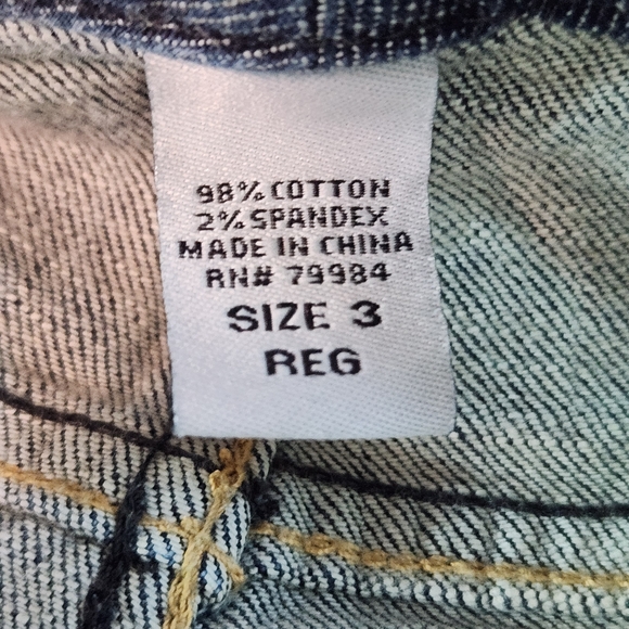 Chico's Dark Wash Jeans Size 16 Chico's Relaxed Fit Jeans - Picture 9 of 12